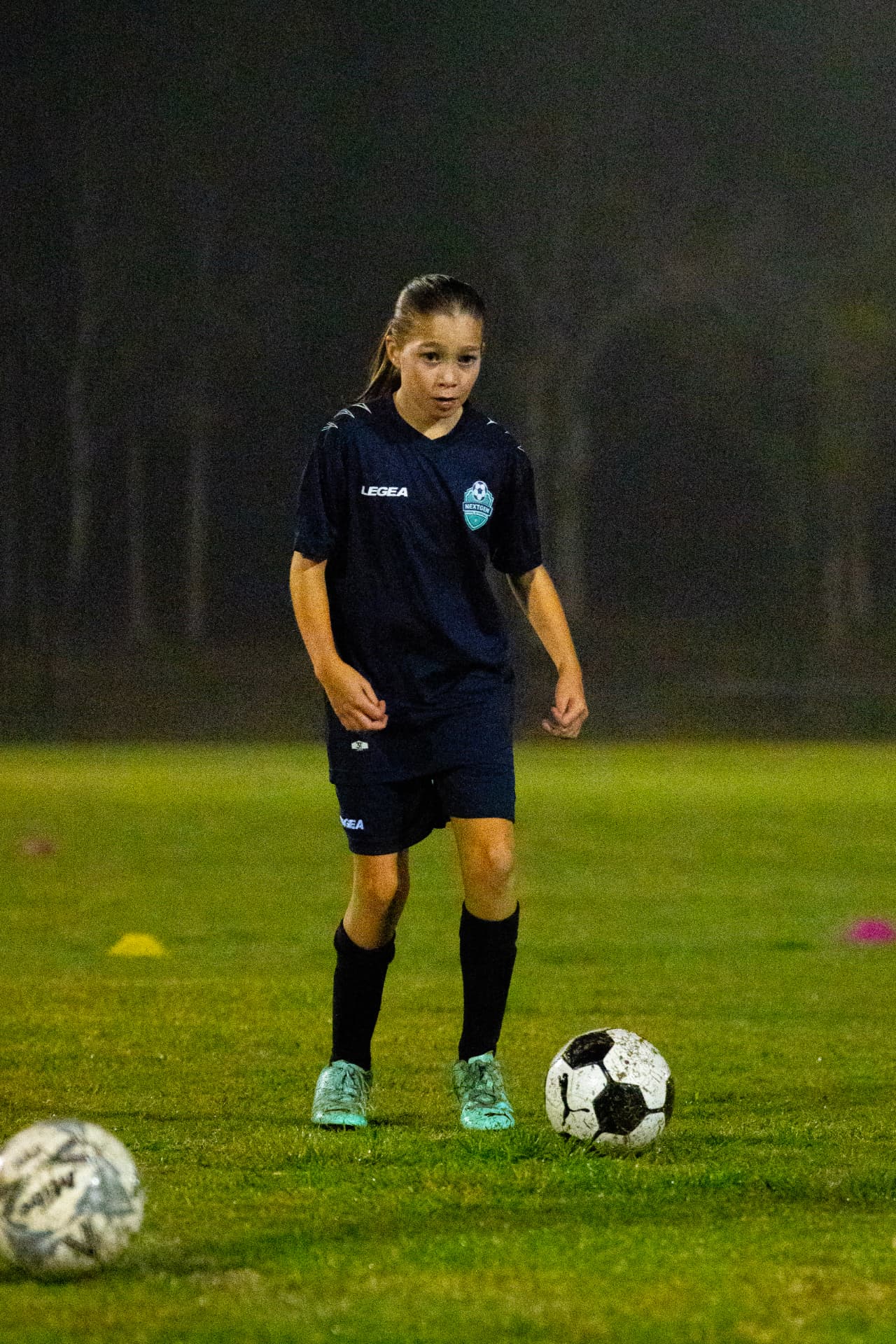 NextGen academy player practising close ball control